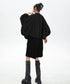Black Mesh Layered Skirt